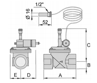 Отсечной клапан подачи топлива Giuliani Anello    VIC/A114