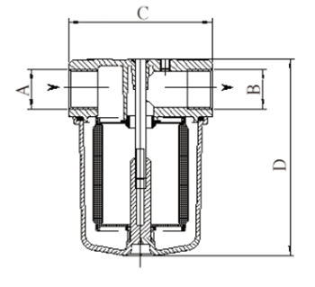 Стандартный  жидкотопливный фильтр  Giuliani Anello     70452/0015AP